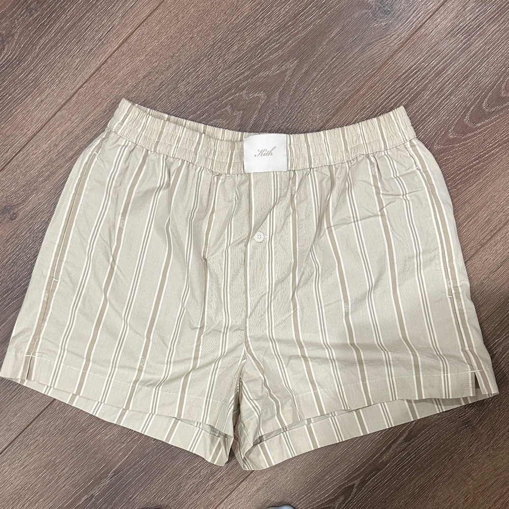 Kith Striped Beige Boxer Shorts
